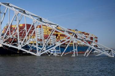 El colapso del puente de Baltimore dejó al menos 6 muertos. (AFP)