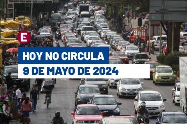 Hoy No Circula del 9 de mayo del 2024 en CDMX y Edomex