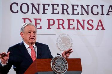 AMLO en el Salón Tesorería