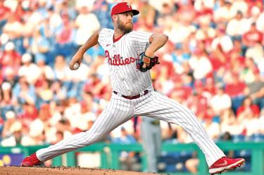 Zack Wheeler, pitcher de los Phillies.