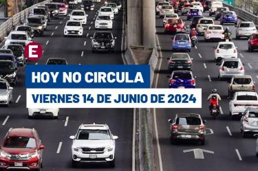 Hoy No Circula del 14 de junio del 2024.