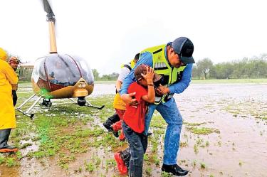 Niño rescatado en Tamaulipas.