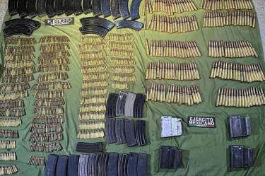 Armas aseguradoras a integrantes del Cártel del Golfo en Tamaulipas