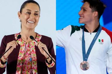 Felicita Sheinbaum a Osmar Olvera por llevarse el bronce en París 