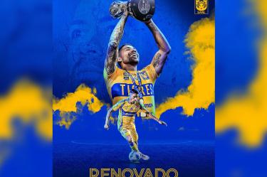 Javier Aquino cumplirá una década como futbolista de Tigres.
