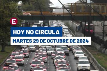 Hoy No Circula martes 29 de octubre de 2024 en CDMX y Edomex
