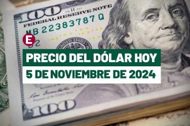 Dólar hoy 5 de noviembre de 2024 en bancos de México