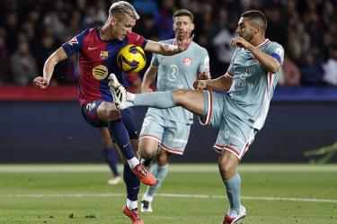 Partido entre Barcelona y Atlético de Madrid.