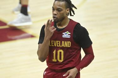 Darius Garland fue el máximo anotador para los Cavs con 25 puntos, incluidos cuatro triples.