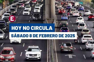 Hoy No Circula del 8 de febrero del 2025.