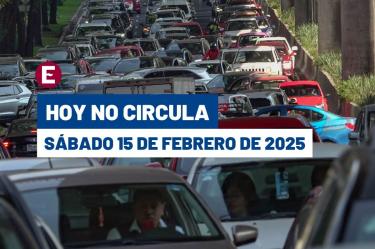 Hoy No Circula del 15 de febrero del 2025.