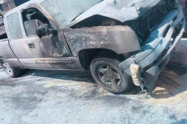 La camioneta del accidente