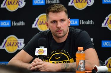 Luka Doncic es una de las estrellas que juegan en la ciudad de Los Ángeles. Foto: Reuters