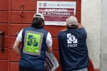 Suspensión de actividades en fábrica ubicada en colonia Anáhuac.