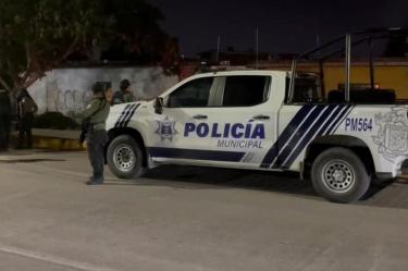 Patrulla de la policía municipal de Mazatlán. (Jesús Bustamante)