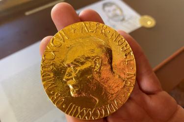Medalla del Premio Nobel de la Paz. (Reuters)