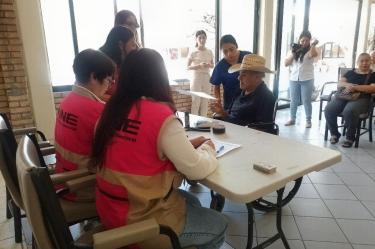 Un total de 181 personas sufragaron desde sus hogares o asilos, como el Ropero del Pobre en Saltillo.
