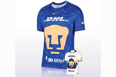 Playera de juego del Pumas de la UNAM.