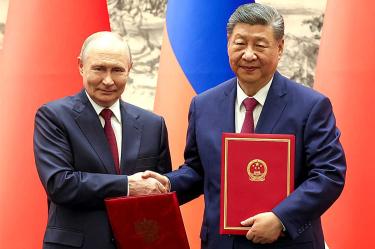 Vladimir Putin y Xi Jinping.