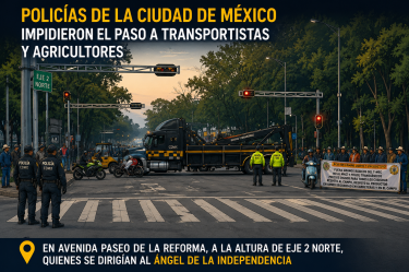 Colapsa Reforma por transportistas