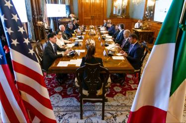 Sheinbaum en su reunión con Markwayne Mullin, secretario de Seguridad Nacional de Estados Unidos