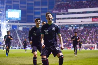 Brian Gutiérrez aprovechó un error del portero de Ghana para marcar el primer tanto de la Selección Mexicana con el nuevo uniforme rumbo al Mundial 2026.