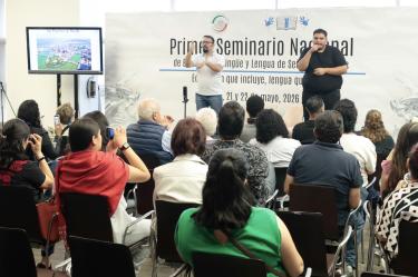 Resguardo Parlamentario puso obstáculos a sordomudos, durante un encuentro de la semana pasada.