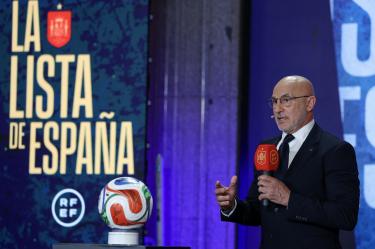 Luis de la Fuente al momento de anunciar la lista de jugadores para el Mundial 2026