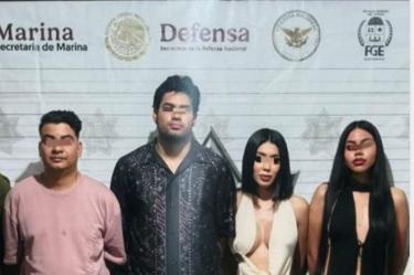 Gilberto de Jesús “N” fue presentado junto a otros implicados tras el operativo realizado sobre la carretera Cancún-Tulum.