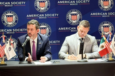 En conferencia, el presidente de la American Society exigió a Rocha Moya e Inzunza enfrentar a las cortes de EU