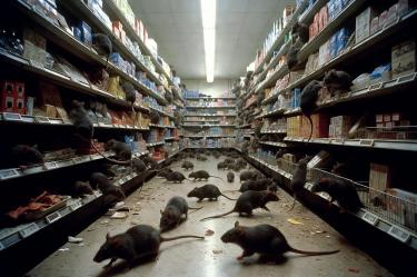 Inspectores detectaron ratas en almacenes y áreas de alimentos dentro de la tienda.