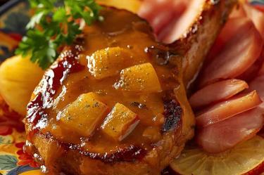 Receta de chuletas a la hawaiana