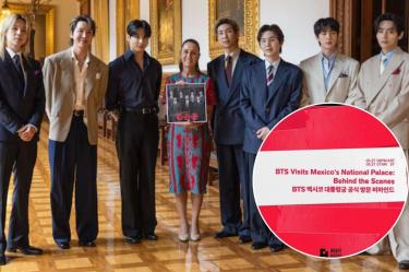 BTS en México cuándo ver el video de su visita a Palacio Nacional