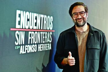 CIUDAD DE MEXICO, M…XICO 26 DE MAYO DE 2026. ALFONSO HERRERA, DURANTE LA PRESENTACI”N DE ENCUENTROS SIN FRONTERAS UNI DE LOS CONTENIDOS MULTIMEDIA DEL MUNDIAL EN M…XICO. FOTO: KARINA TEJADA.