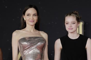 Angelina Jolie and Shiloh Jolie-Pitt attend the red carpet of the movie "Eternals" during the 16th Rome Film Fest 2021 on October 24, 2021 in Rome, Italy.  (Photo by Massimo Valicchia/NurPhoto) Massimo Valicchia / NurPhoto / NurPhoto via AFP