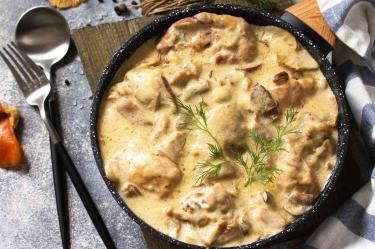 Pechugas de pollo en crema de chipotle