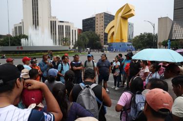Maestros de la CNTE en la CDMX