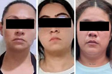Los detenidos son un menor de edad y tres mujeres de 26, 29 y 41 años, quienes fueron puestos a disposición del Ministerio Público