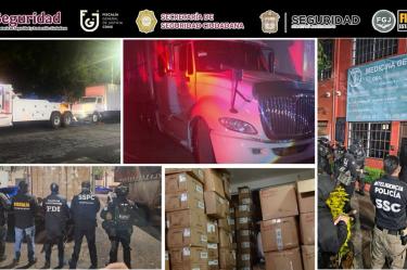 Algunos de los vehículos involucrados en el robo fueron detectados en calles de los municipios de Lerma, San Mateo Atenco, Ocoyoacac y Toluca