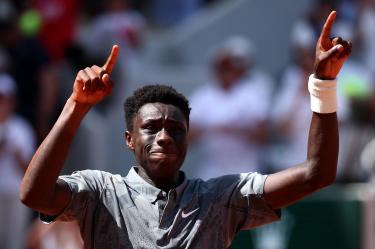 Moise Kouame se ha convertido en la sensación del Roland Garros.