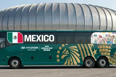 El camión de la Selección Mexicana durante el Mundial 2026