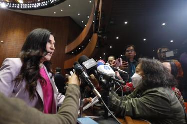 La presidenta de la Mesa Directiva, Kenia López Rabadán (PAN), advierte que la reforma podría quedar inoperante por falta de días hábiles.