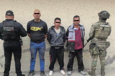 Su detención se logró mientras realizaban patrullajes de proximidad social en la parte alta de la Sierra de Guadalupe