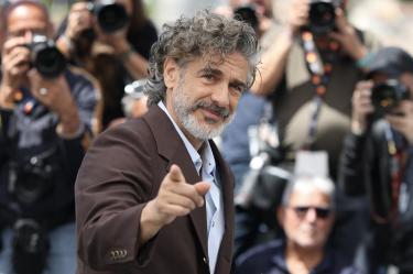 Argentinian actor Leonardo Sbaraglia poses during a photocall of the film "Karma" at the 79th edition of the Cannes Film Festival in Cannes, southern France on May 16, 2026. (Photo by Sameer AL-DOUMY / AFP)