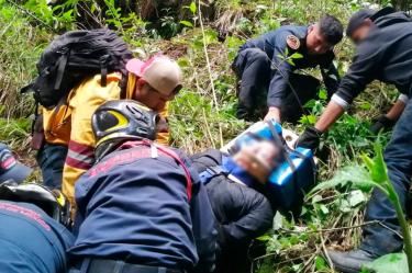 El incidente ocurrió en la zona natural ubicada sobre el Circuito Picacho-Ajusco, a la altura del Pueblo de Santo Tomás Ajusco