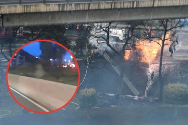 Captan lamento en Puente de la Concordia.
