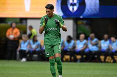 Esteban Andrada of Monterrey during the FIFA Club World Cup 2025 round of 16 match between Borussia Dortmund and CF Monterrey at Mercedes-Benz Stadium on July 01, 2025 in Atlanta, Georgia, United States.
