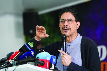 El candidato presidencial del partido Pacto Histórico era favorito en los sondeos previos a la primera vuelta de las elecciones.