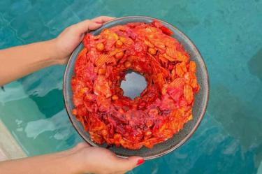 Rosca de papas y botanas