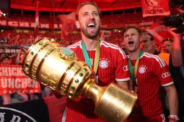 El inglés Harry Kane se ha convertido en el mejor delantero de la Bundesliga con el Bayern Múnich.